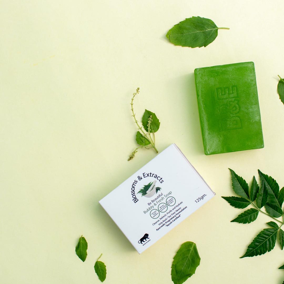Blossoms & Extracts BUBBLY & FRESH SOAP (Tea Tree Extract, Aloe Vera Extract, Rose Water)