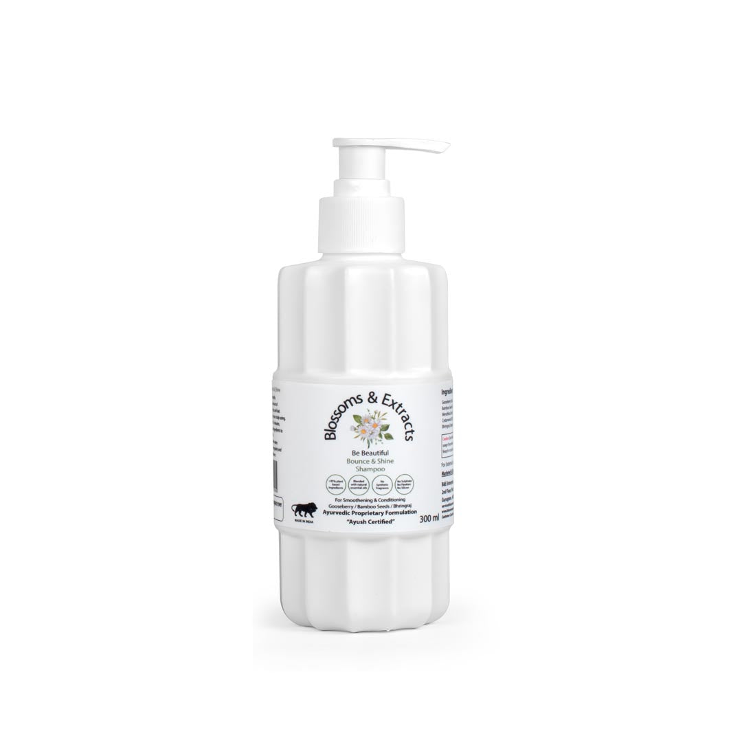 Blossoms & Extracts BOUNCE & SHINE SHAMPOO (with Indian Gooseberry,Bamboo Seeds , Mendhika & Bhringraj)