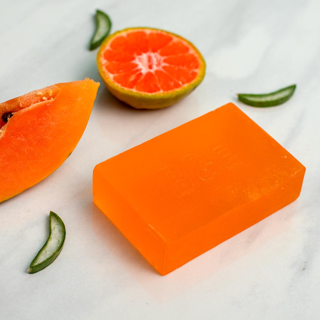 Blossoms & Extracts VELVET & PURE SOAP (with Papaya Extract, Grapefruit Extract, Orange Peel)
