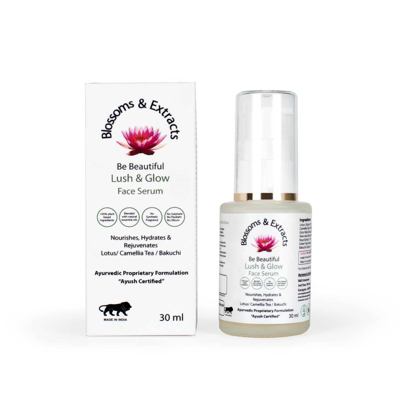 🌸 Lush & Glow Face Serum – Glow Like a Dream! ✨💖 Lightweight. Botanical. Radiant.